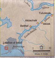 Map Showing Akiachak