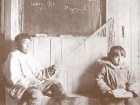 School children in Wales - circa 1910.