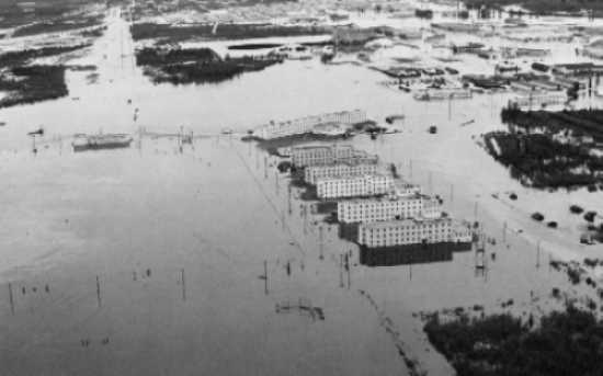 Fort Wainwright after the flood of August 1967